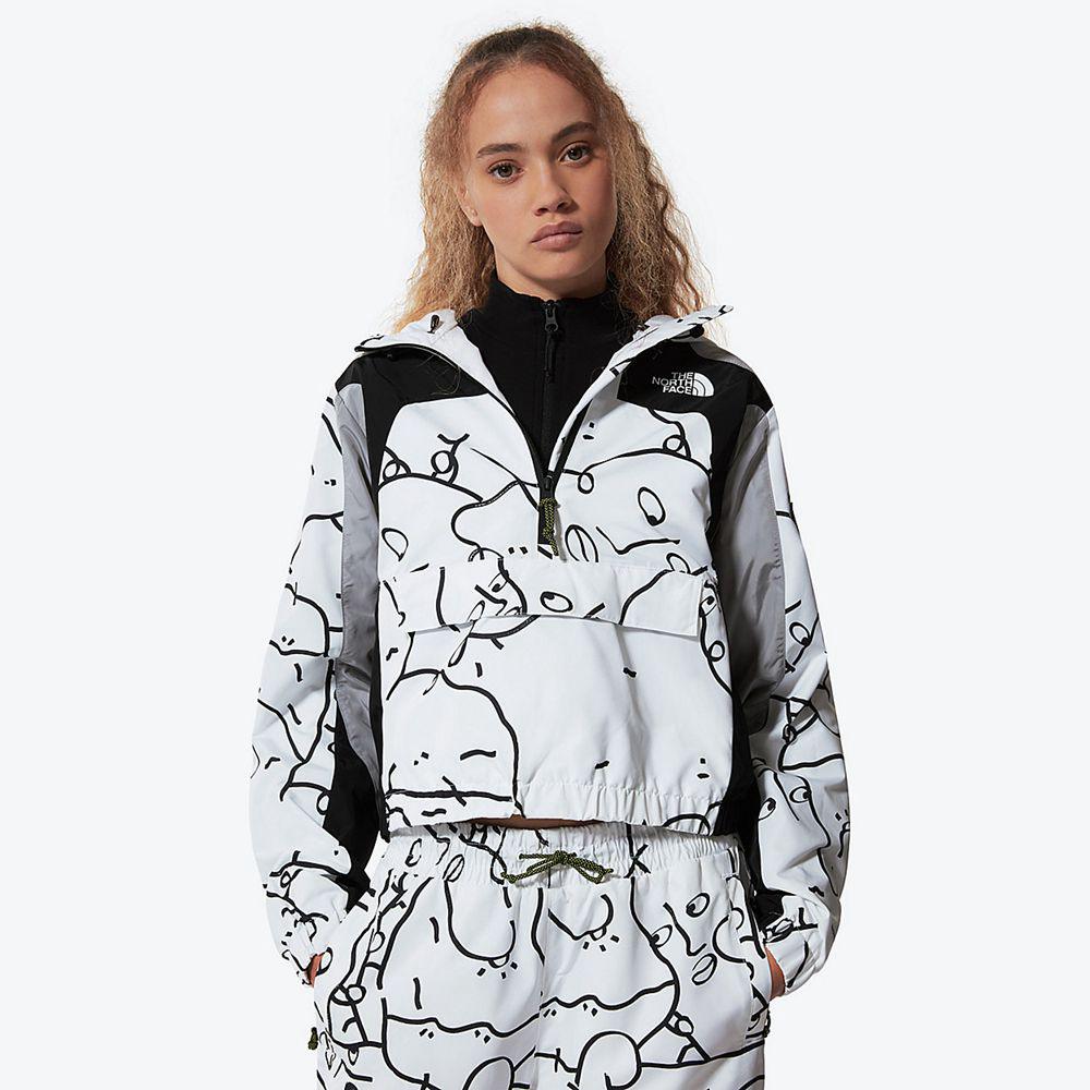 The North Face Search & Rescue Μικρός Γυναικεια Αντιανεμικα Μπουφαν - Ασπρα (LOYW93520)